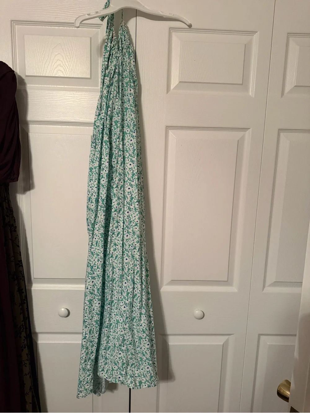 Floral Mint Green Decorative dress-